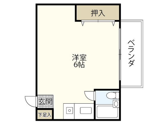 【広島市中区堺町のマンションの間取り】