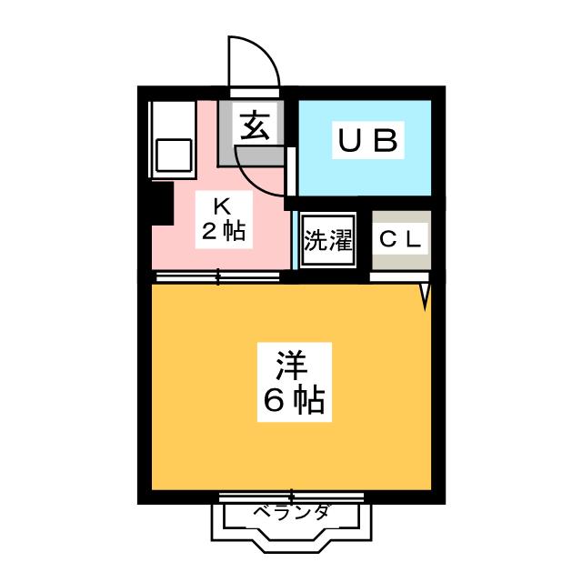 フラットクワトロIの間取り