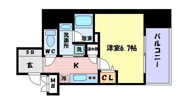 アドバンス神戸アルティスの間取り