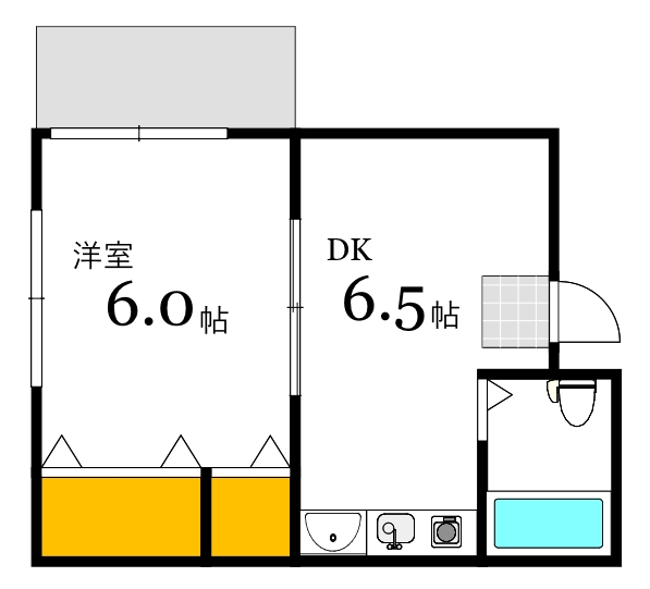 広島市中区千田町のマンションの間取り