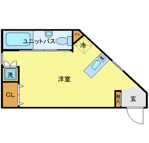 鎌倉市由比ガ浜のマンションの間取り