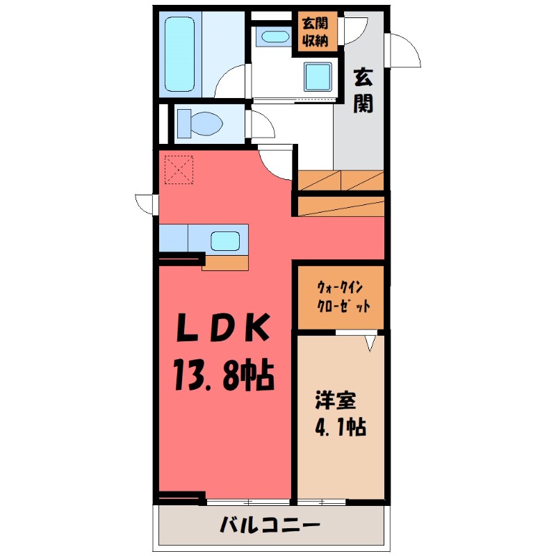 D-NORTHの間取り