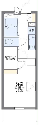 レオパレス向田の間取り