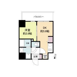 大阪市福島区吉野のマンションの間取り