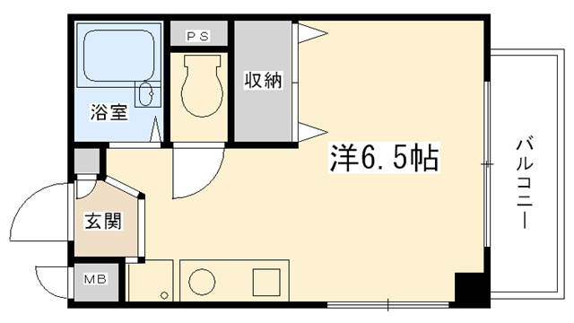 西宮市戸田町のマンションの間取り