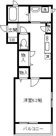 川口市並木元町のマンションの間取り