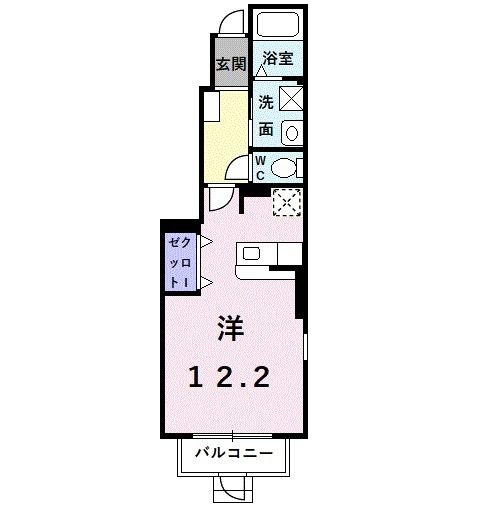 【堺市中区平井のアパートの間取り】