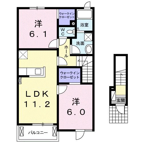 サニー鎗町VIの間取り