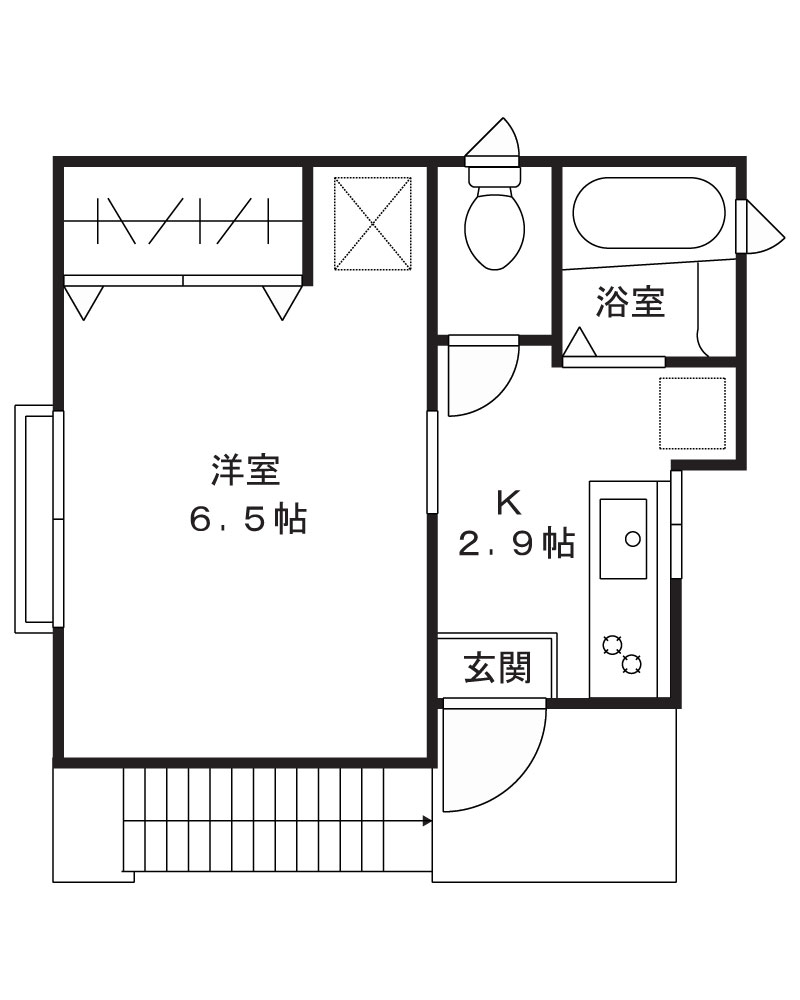 シャムロックの間取り