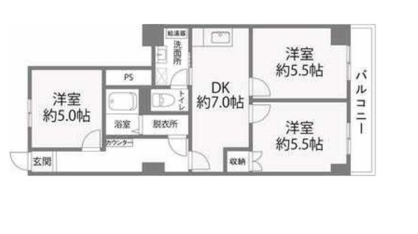 仙台ファーストマンションの間取り