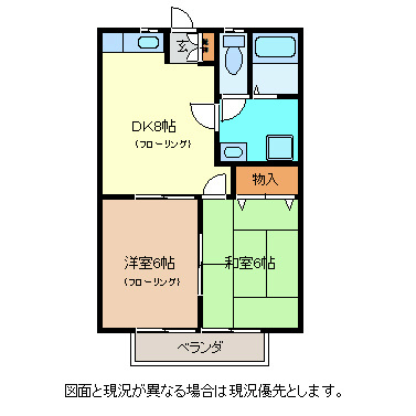 パルオオモリA棟の間取り