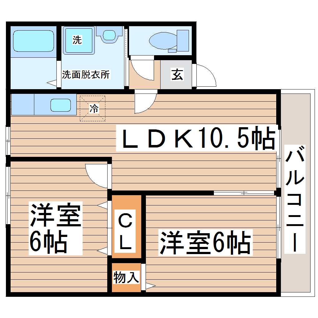 MSプレイス　Vの間取り