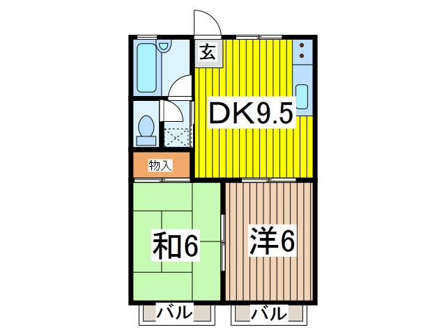 ランドフォレスト川口朝日の間取り