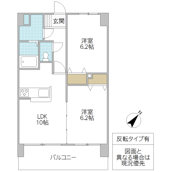 エイブル春日の間取り