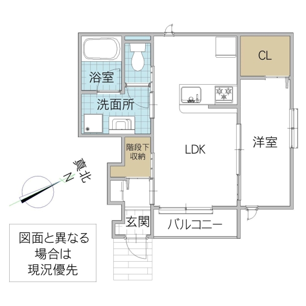 レーガベーネ小松 B棟の間取り