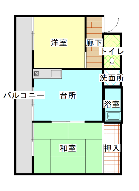 アズサコーポIIの間取り