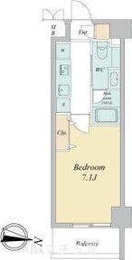 名古屋市中村区名駅南のマンションの間取り