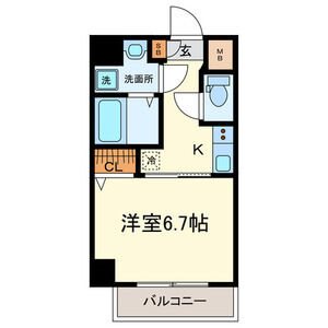 名古屋市西区那古野のマンションの間取り