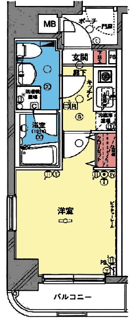 グリフィン横浜・桜木町駅前の間取り