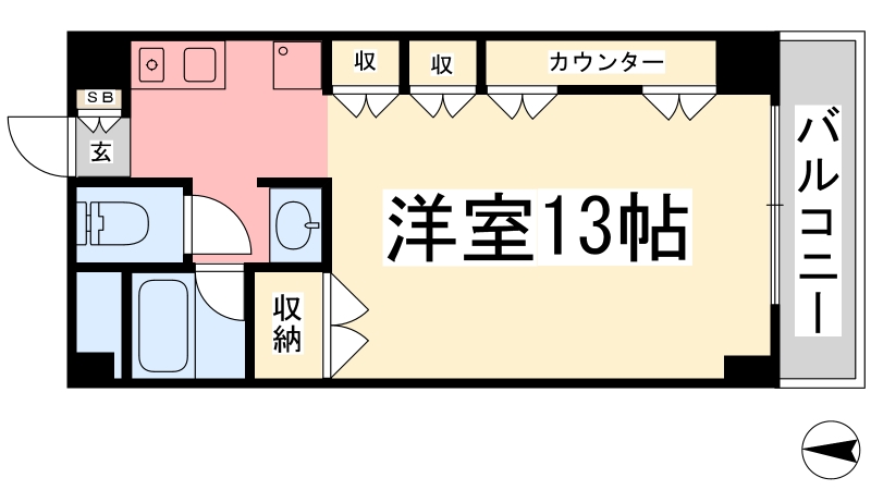 ハピネスイン１の間取り