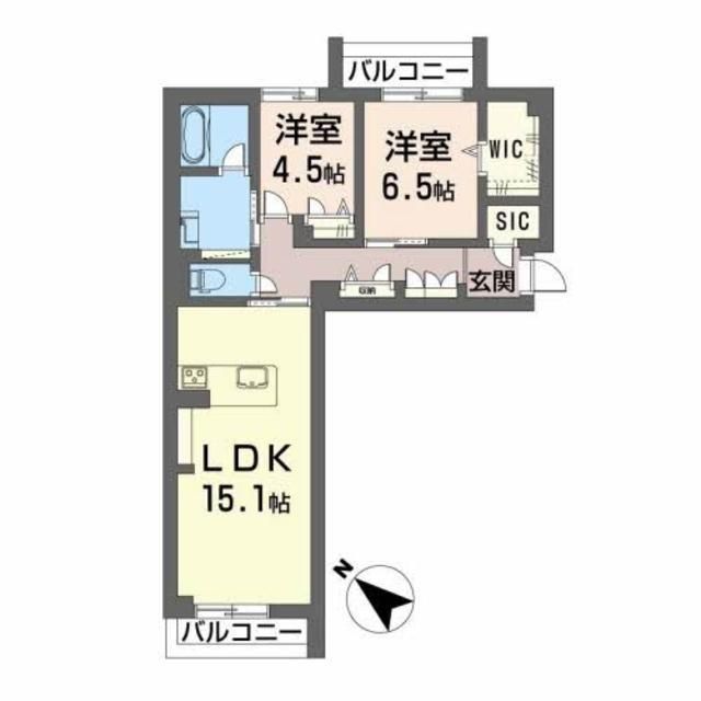 【広島市安佐南区長束のマンションの間取り】