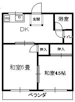 大正サンハイツの間取り