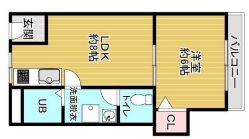 神戸市北区鈴蘭台西町のマンションの間取り