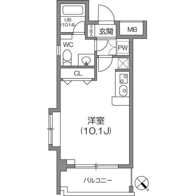 江東区新大橋のマンションの間取り