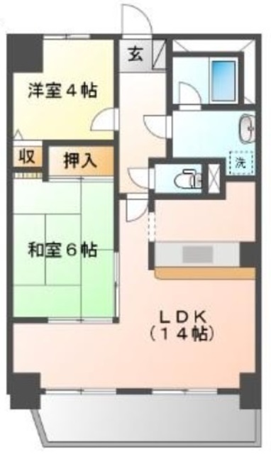 SGKマンションパピオールの間取り