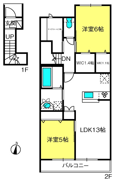 アプリーレの間取り