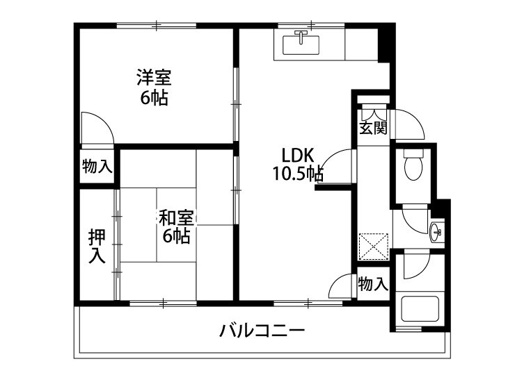 第２コーポ青木の間取り