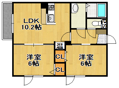 恵庭市相生町のマンションの間取り