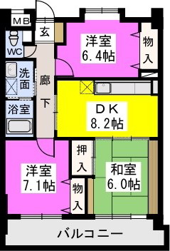 チュリス門松の間取り