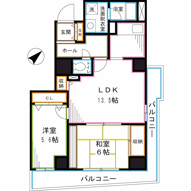 杉並区荻窪のマンションの間取り