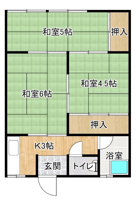 ひだまりハイツ浜田の間取り