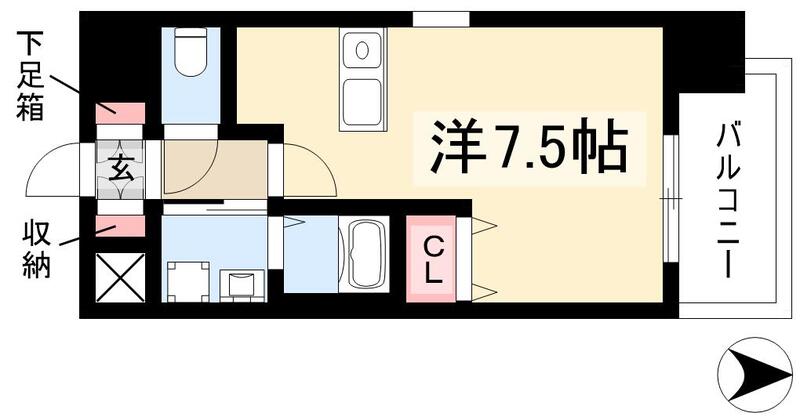 プレサンス名古屋STATIONザ・シティの間取り