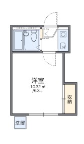 伊丹市御願塚のアパートの間取り