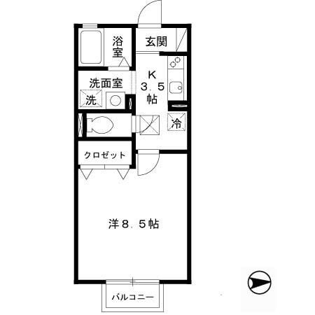 メゾンリヴェールの間取り