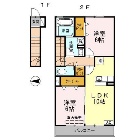 オアシス　パティオの間取り