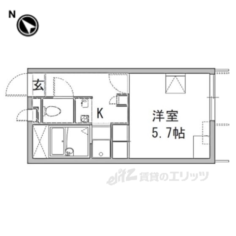 レオパレスゆう藤ノ木の間取り