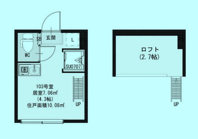 品川区西五反田のアパートの間取り