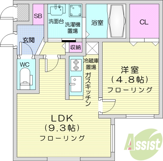 プランドールＬの間取り