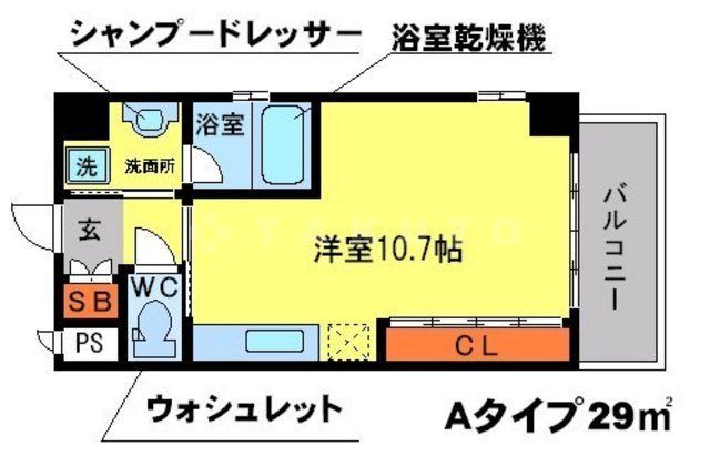 プティベール千里の間取り