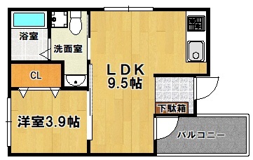 Ｆ　ｍａｉｓｏｎ住之江の間取り