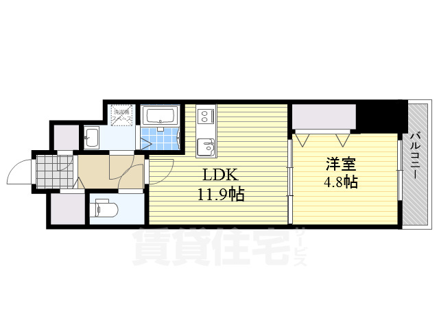 フォーリアライズ本町レクスの間取り