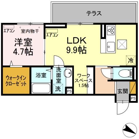 AXIS南流山の間取り