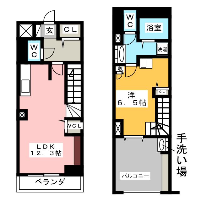 カスタリア新栄IIの間取り