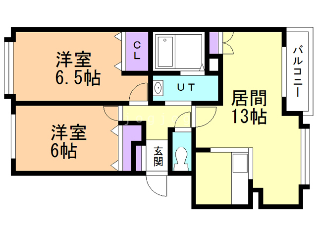 クリスタルリバー参番館の間取り