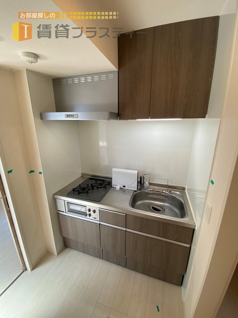 キッチン　２口システムキッチングリル付きですよ。