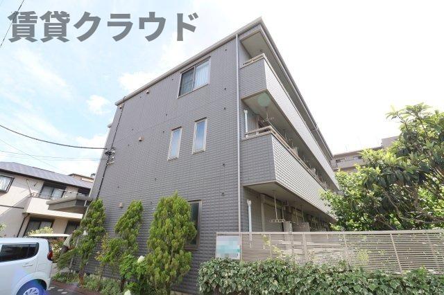 建物外観　グレーの色がスタイリッシュなカッコいい見た目ですね！